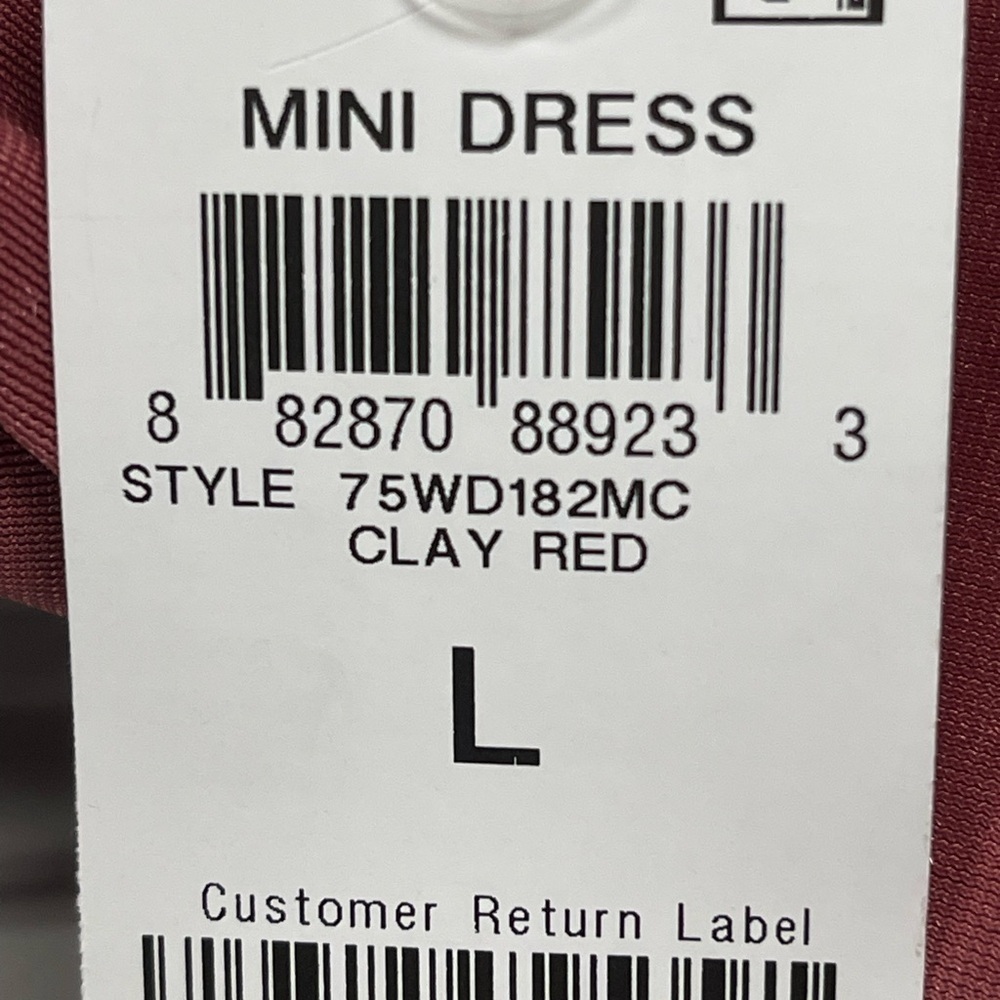 NWT- And Now This velour sweetheart neckline, body-con mini dress. Size Large - Picture 7 of 7